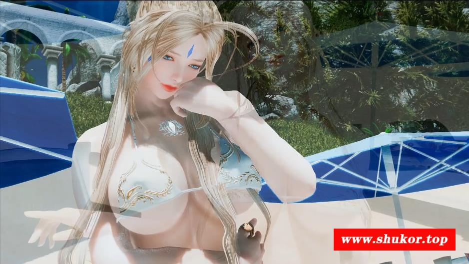 【3D同人/全动态】我的女神同人：海滩上的女神贝露丹蒂！1080HD版【新作/超美/500M】-小树基地