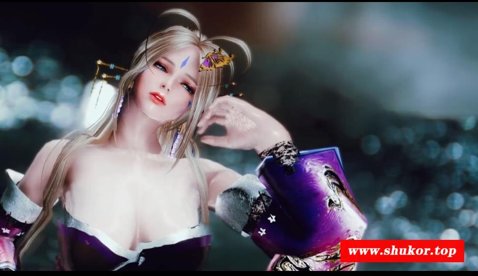 【3D同人/全动态】 我的女神同人：温泉中的女神贝露丹蒂！1080HD版【新作/超精美渲染】-小树基地