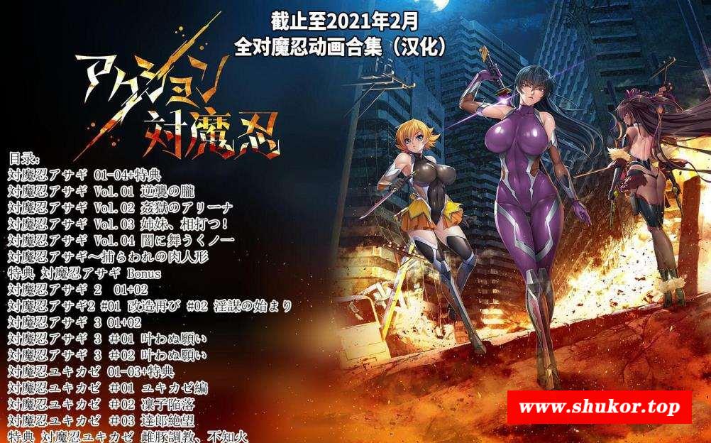 【2D/汉化/全动态】对魔忍：全系列鲤鱼番薯13部中文合集 [阿莎姬/雪风]【5.4G/全CV】-小树基地