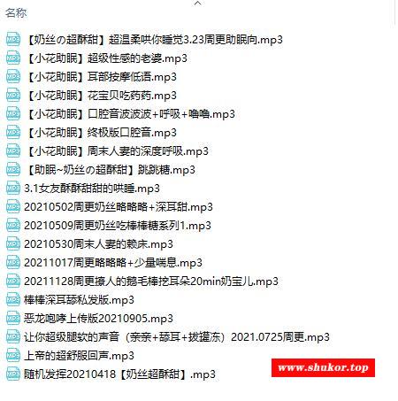 B站奶宝儿の超酥甜舰长资源合集【86A/1.39G/MP3】-小树基地