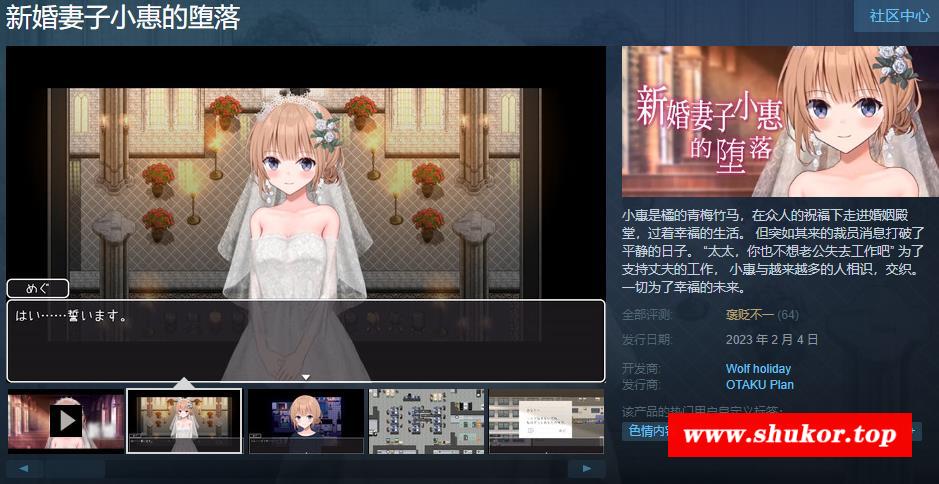 【超绿帽RPG/中文/全动态】新婚妻子小惠的堕落 官中步冰版+存档【新作/全CV/1.4G】-小树基地