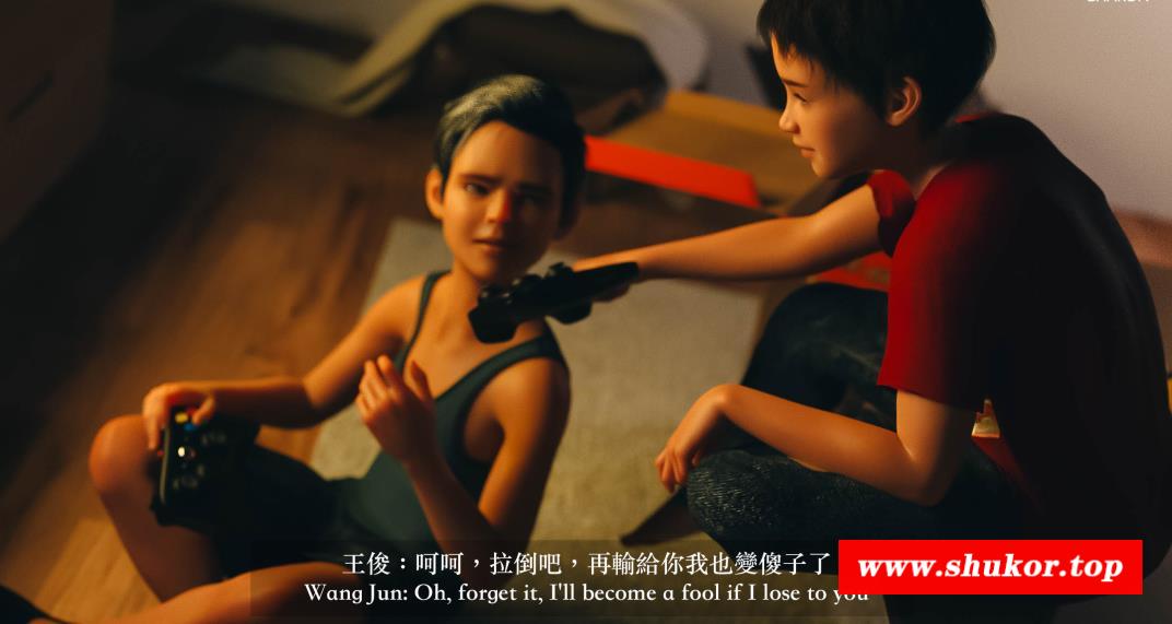 【3D全彩/无修】被儿子同学小屁孩胁迫的白领 [高渲染/小马拉大车]【115M】-小树基地