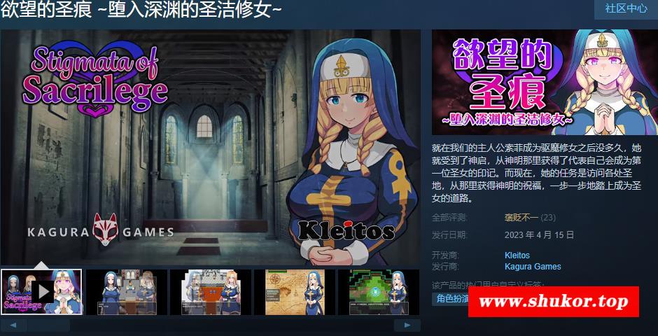 图片[2]-【ARPG/中文】渔望的圣痕：堕入深渊的圣洁修女 V1.01官中步冰版+存档【新作/CV/400M】